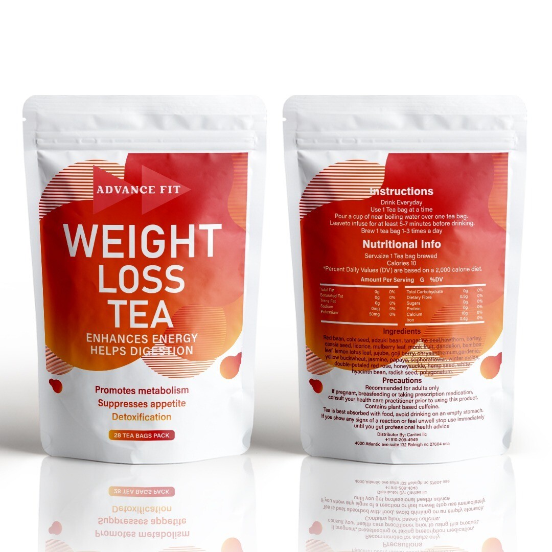 ADVANCE FIT Wellness Herbal Teas Collection 28 TEA BAGS PACK