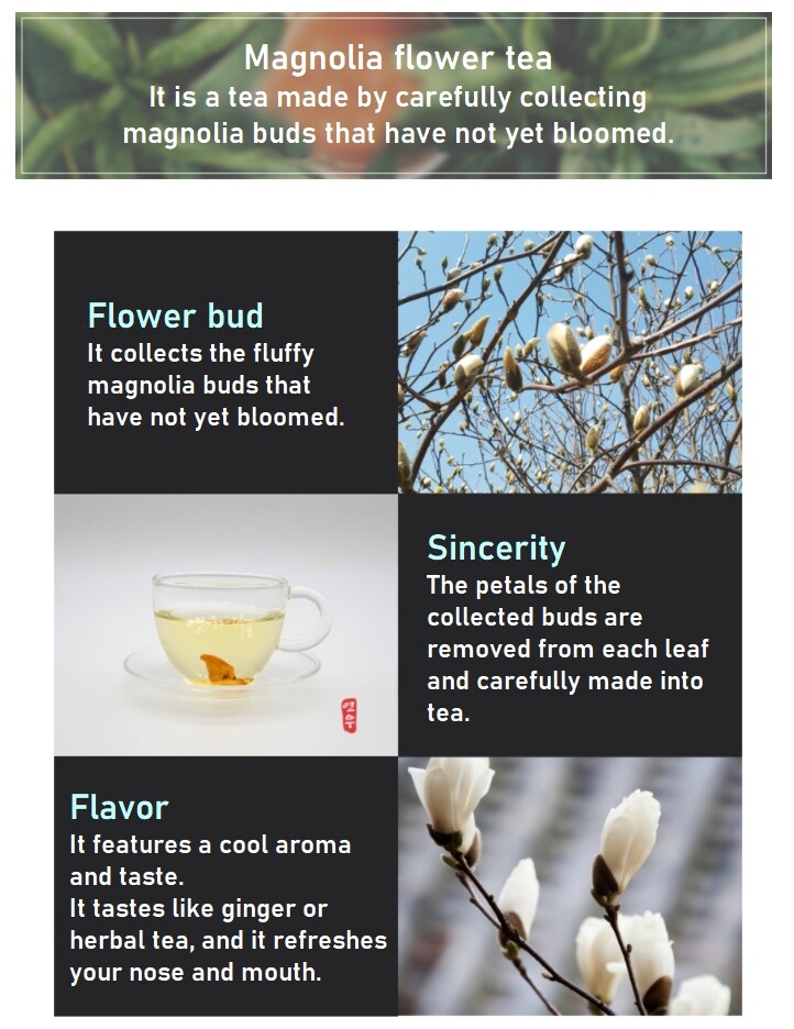 [YOUNOO JEDA] Korean Handmade Organic Kobushi Magnolia Tea from Mt.Jiri – 10g