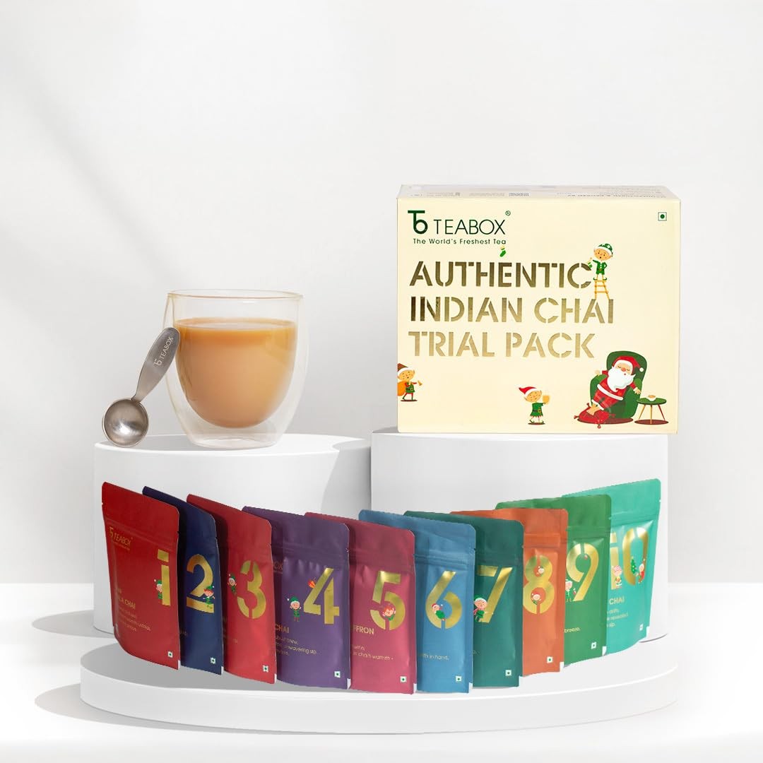 Teabox Advent Chai Trial Pack (Limited Edition) | 10 Authentic Indian Chai…