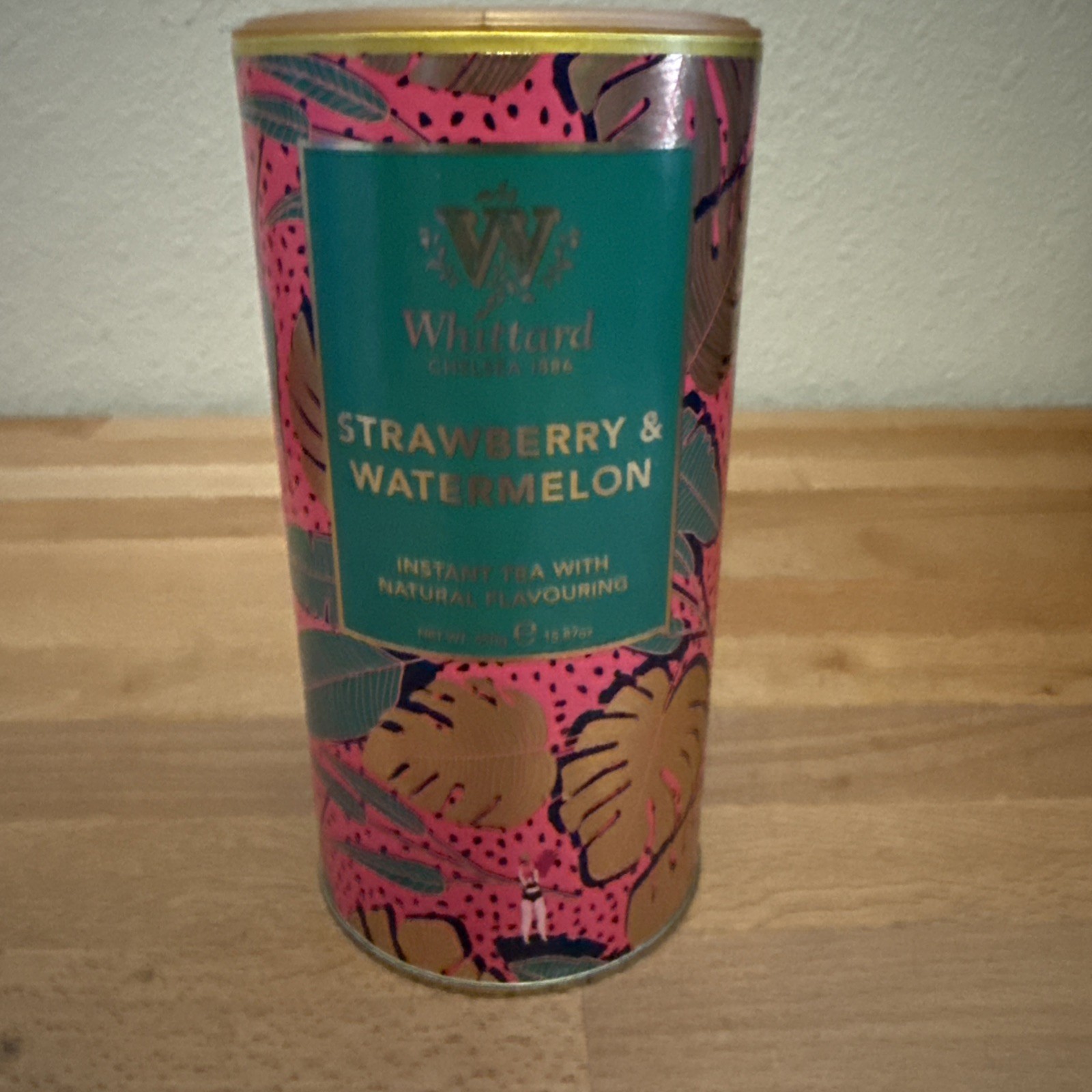 Whittard Strawberry Watermelon flavor Instant Tea, 450g-15.87oz BB 4/2026