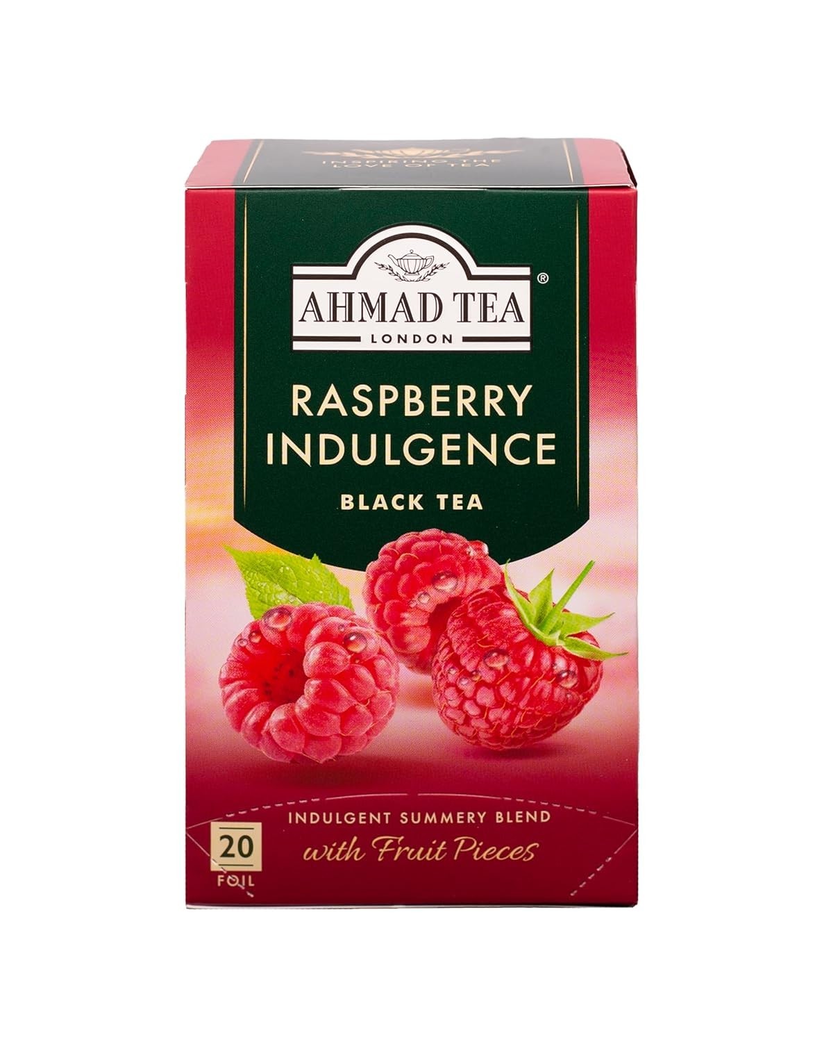 20 Count Raspberry Indulgence Black Tea – Refreshing & Naturally Caffeinated