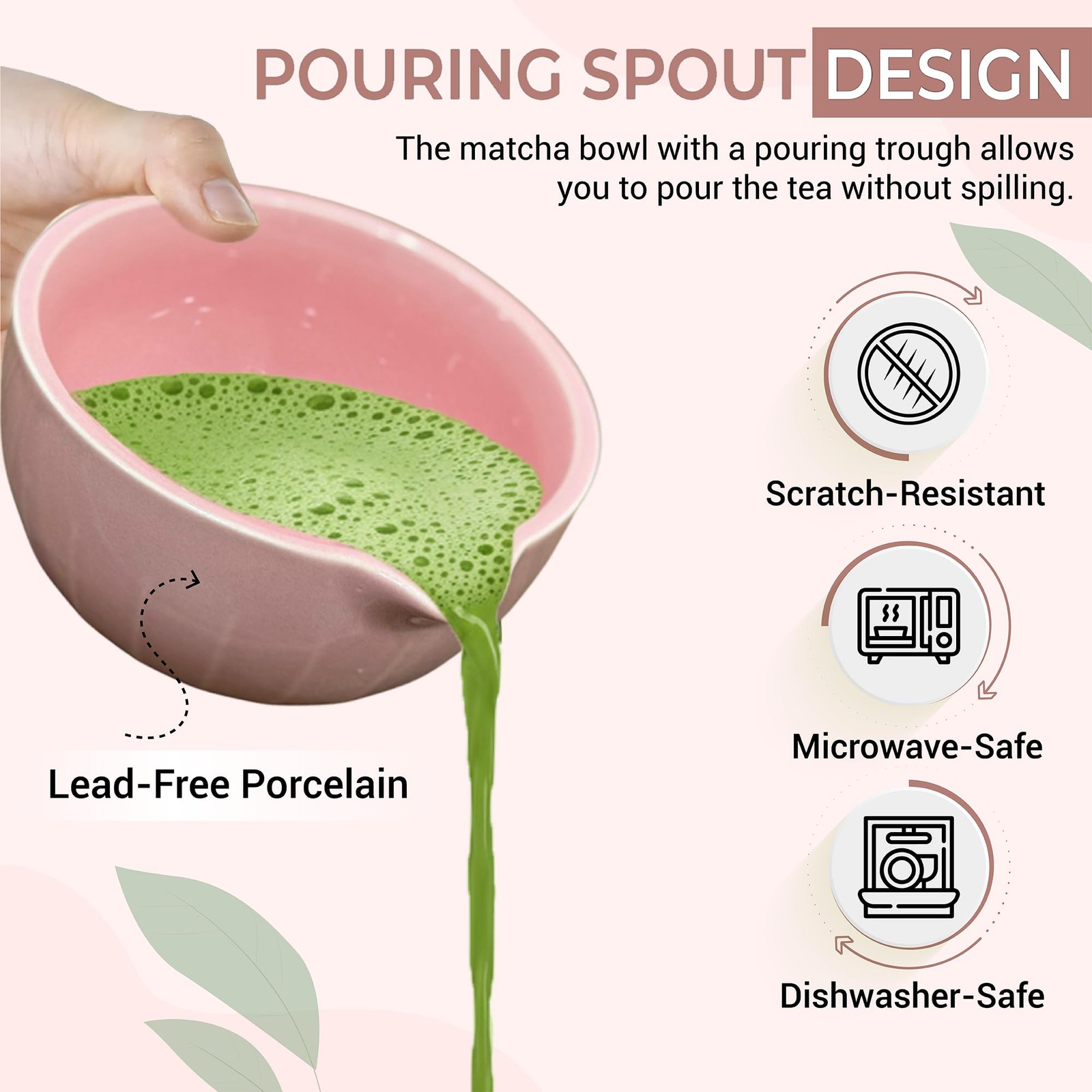 Matcha Whisk Set with Matcha Bowl – Matcha Set Included Electric Frother, Bam.
