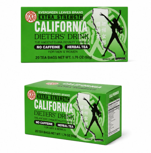 California Dieter’s Extra Strength Green Tea 20 Count Pack of 6 Weight Support