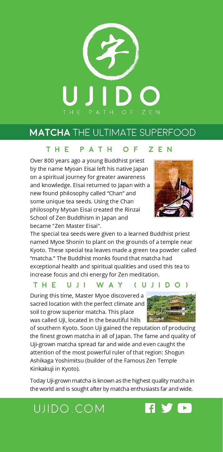 Ujido Matcha Green Tea Powder 4 Oz