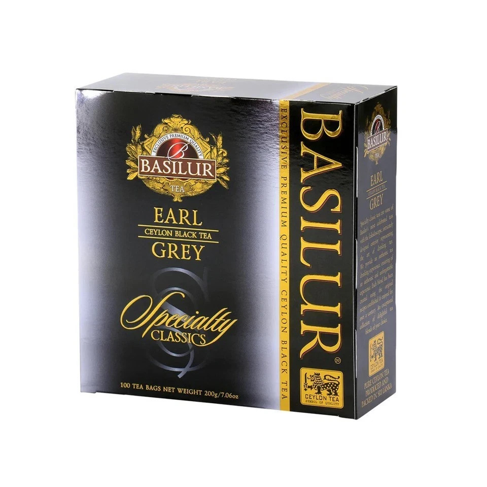 Basilur Ceylon tea specialty classic earl grey 100 Tea Bags