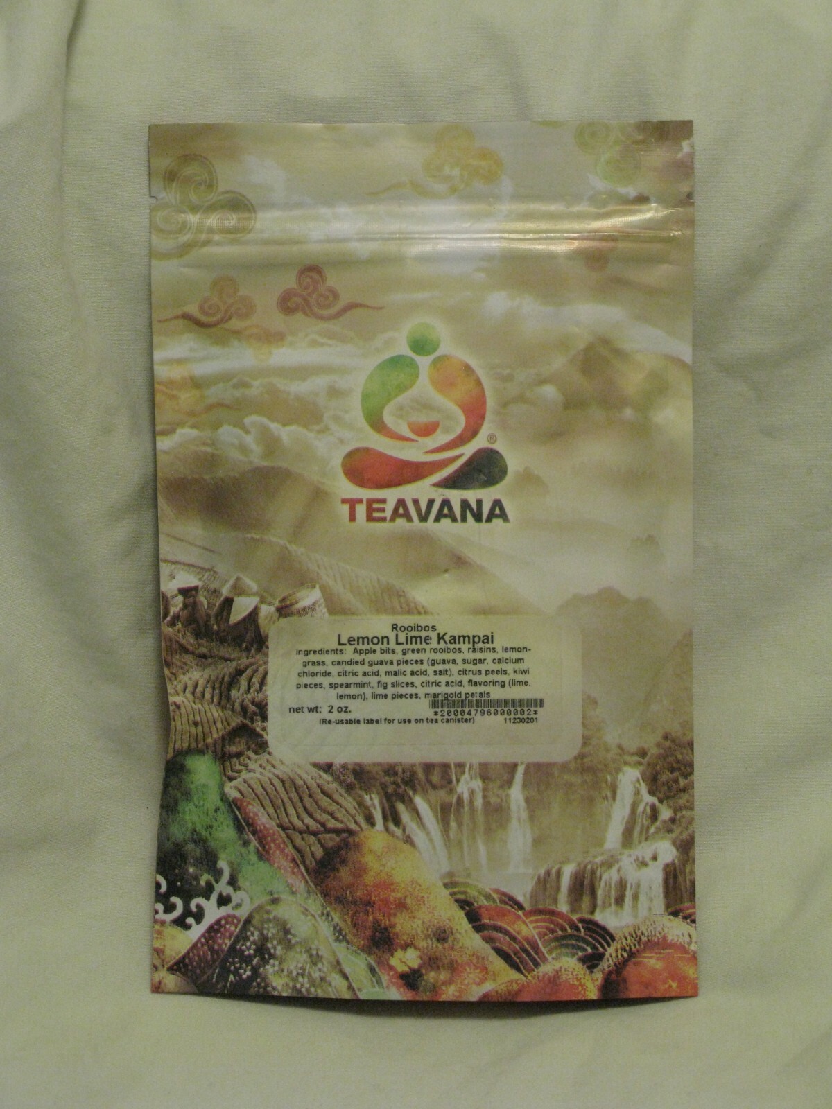 Teavana ‘Lemon Lime Kampai’ Rare Rooibos Tea 2oz New Sealed Bag