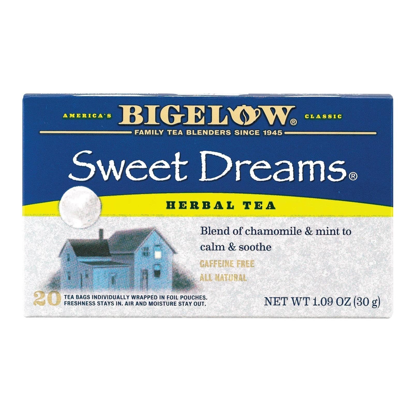 Bigelow Tea Sweet Dreams Herb – Case of 6 – 20 BAG Package size 1.09 oz