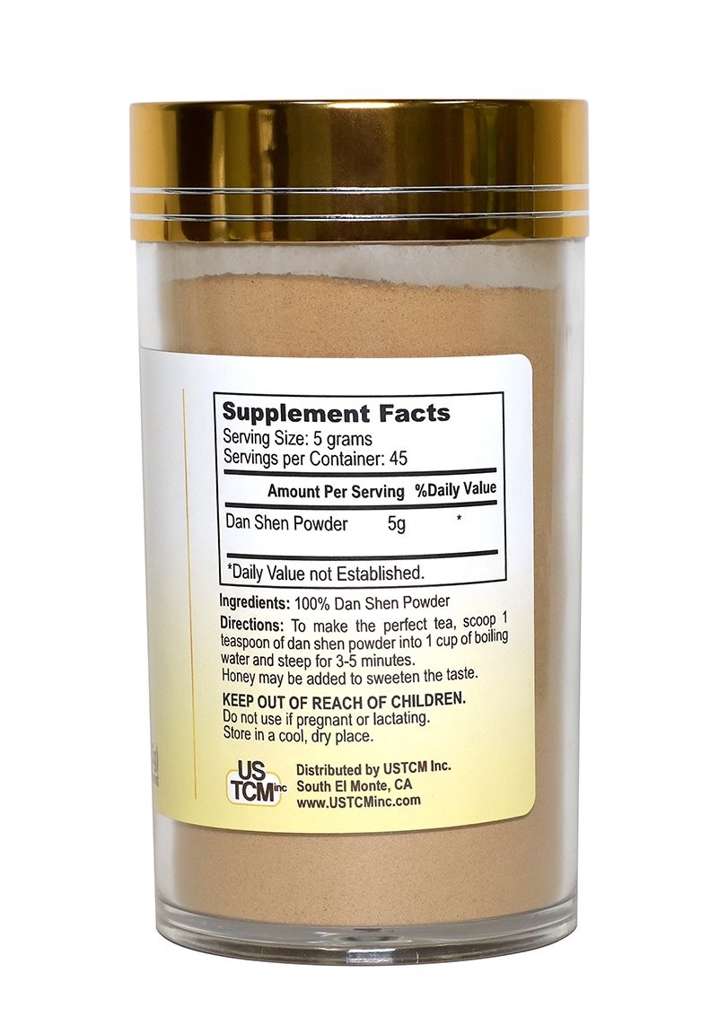 Dan Shen Powder Salvia Miltiorrhiza 120mesh 8oz – 100% Natural Sugar Free