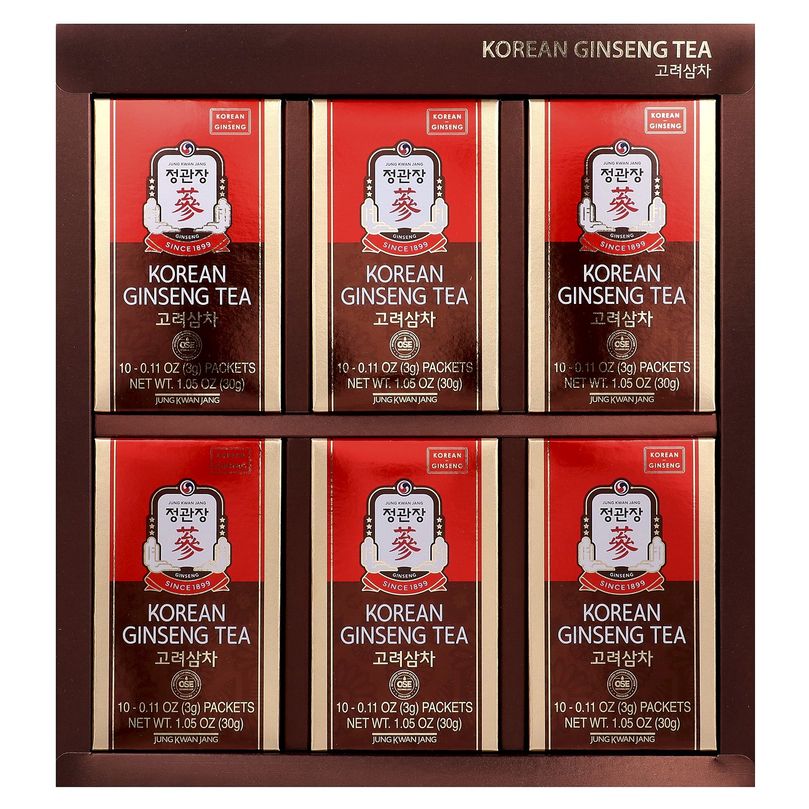 Korean Ginseng Tea, 60 Packets, 0.11 oz (3 g) Each