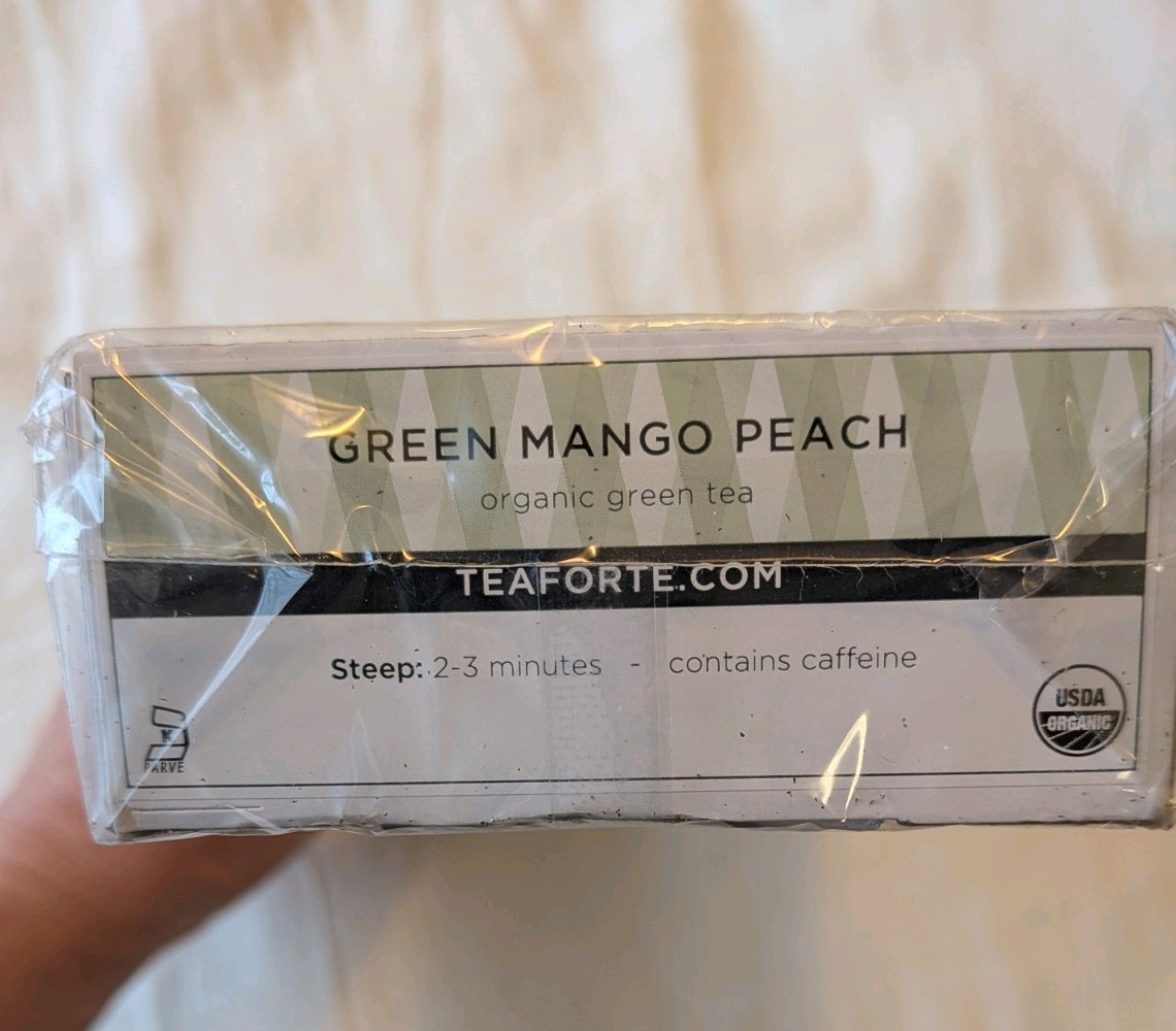 Tea Forte Green Mango Peach Green Tea Gift Set Sealed Premium Pyramid Bags