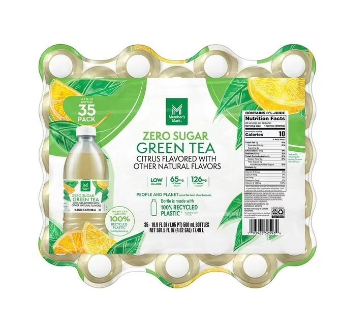 Member’s Mark Zero Sugar Green Tea, 16.9 fl. oz., 35 pk. Fast Dispatch