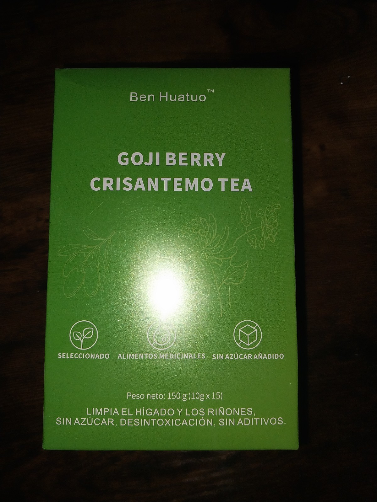 Ben Huatuo Goji Berry Chrysanthemum Tea 150g (15 x 10g Bags) No Sugar Added