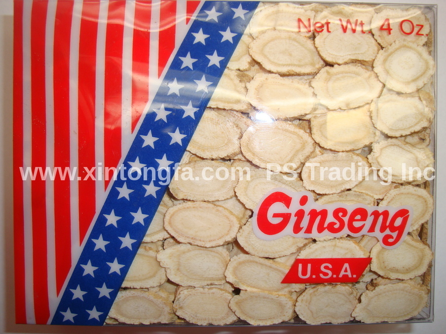 4oz 8oz 1LB -100% Wisconsin American Medium Round Ginseng Slice 純正美国威州花旗参片（中圓片）