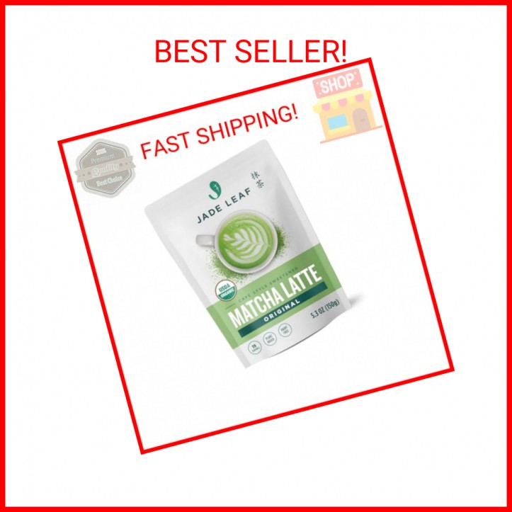 Jade Leaf Matcha Organic Matcha Latte Mix – Lightly Sweet Japanese Matcha Green