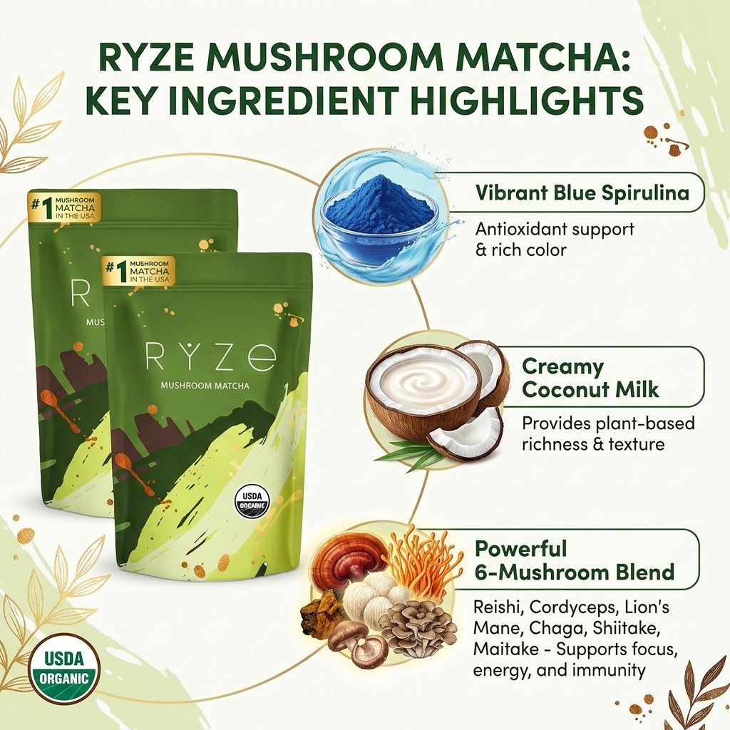 RYZE Mushroom Matcha (Pack of 2) – Value Bundle