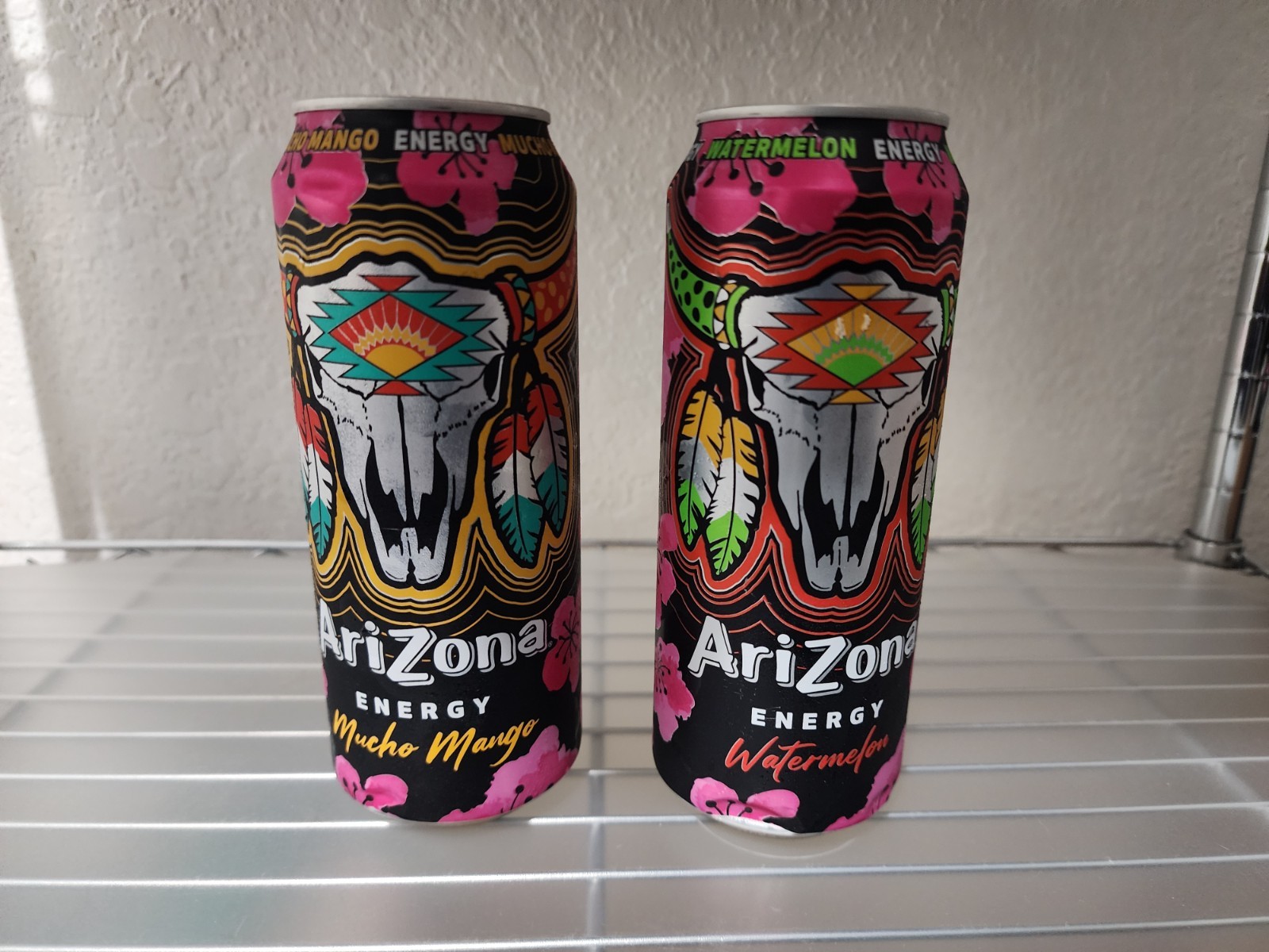 AriZona Tea Energy – Mucho Mango & Watermelon – 500mL *Collectible Cans*