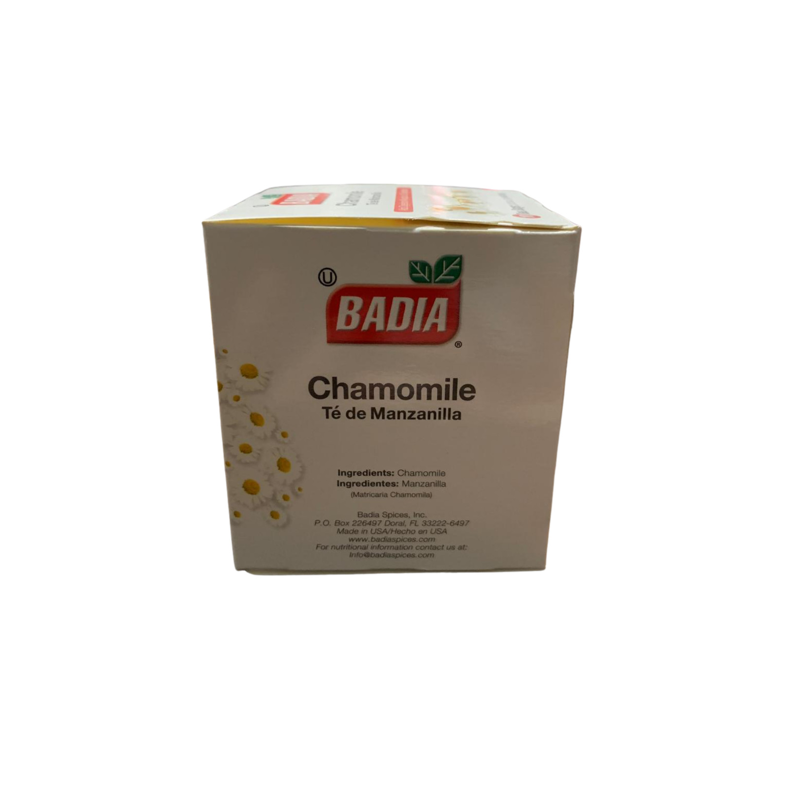 Badia Chamomile Tea 10 Tea Bags Caffeine Free Gluten Free Herbal Tea
