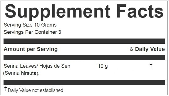 Hanan Peruvian Secrets Hojas de Sen Herbal Tea | 100% Natural Senna Leaves