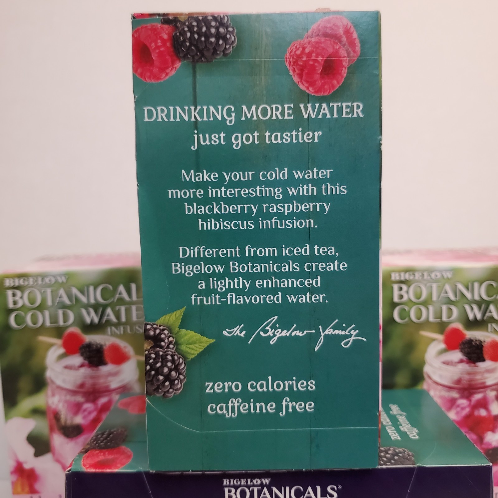 5x Bigelow Botanicals Cold Water Infusion BLACKBERRY RASPBERRY HIBISCUS Herbal