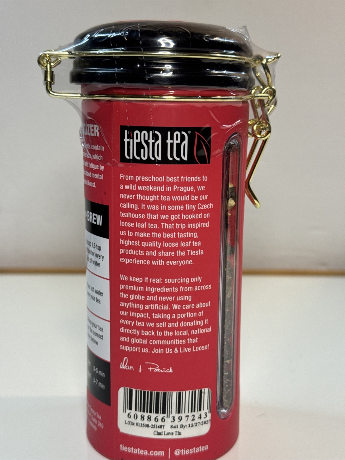 Tiesta Tea Chai Black Tea | Premium Loose Leaf | 4oz Tin | 50 Cups Ex 11/27