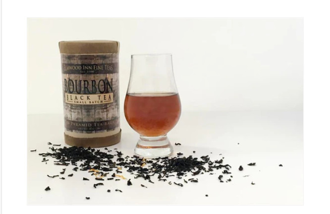 Elmwood Inn Fine Teas, Bourbon Black Tea 14 Pyramid Sachets Tea Bags
