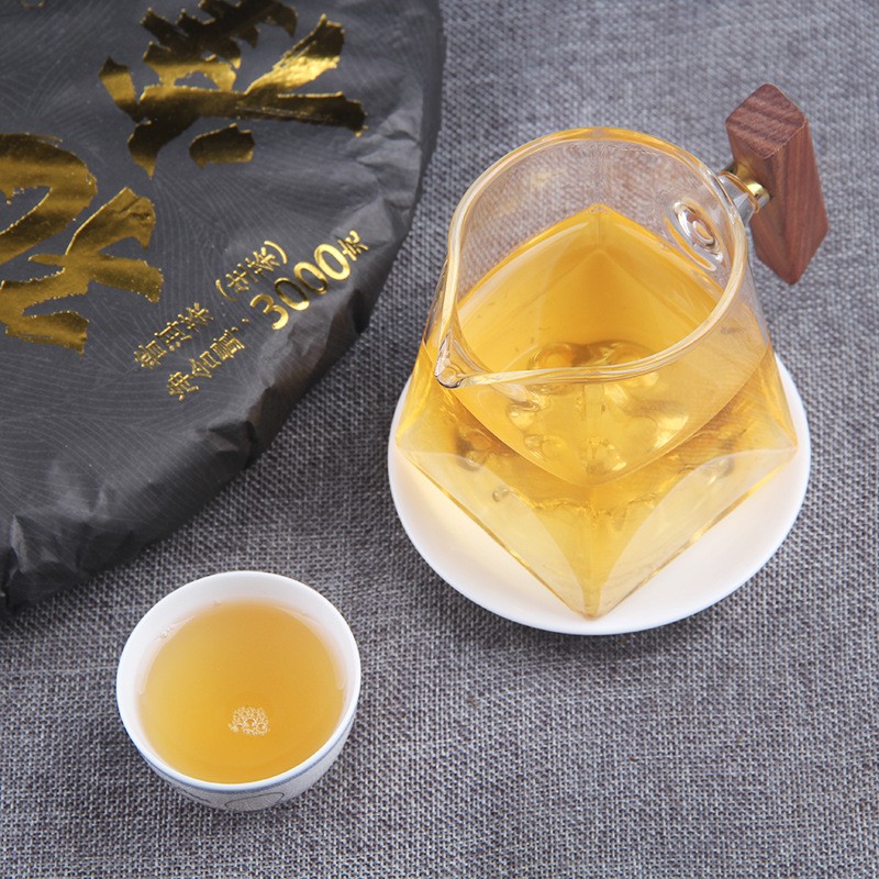 3kg Brown Mountain Pu’er Tea Raw Tea Golden Peacock Tea Menghai Qizi Cake Tea