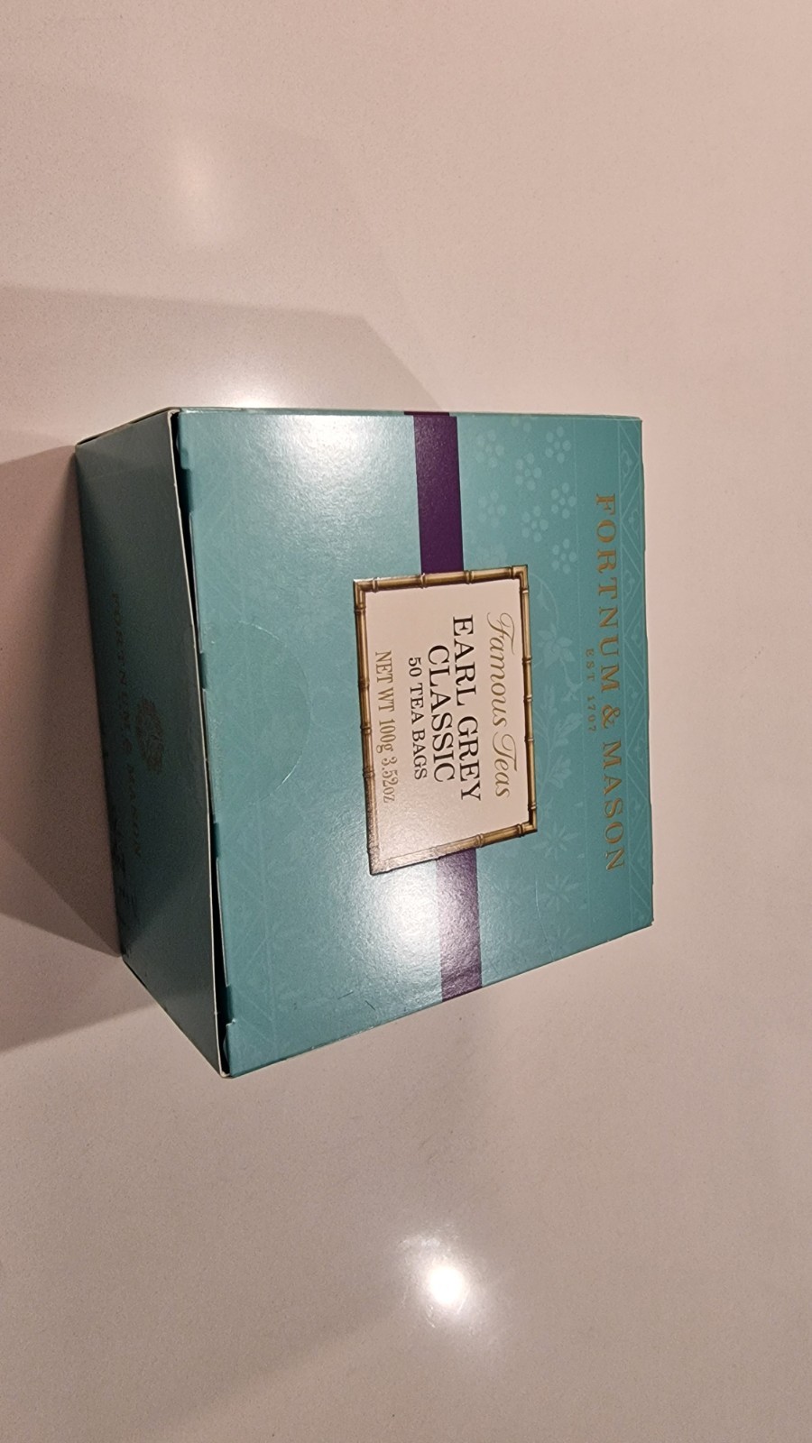 Fortnum & Mason Famous Teas Earl Grey Classic Tea Bags 50 Pack 100 g Pantry