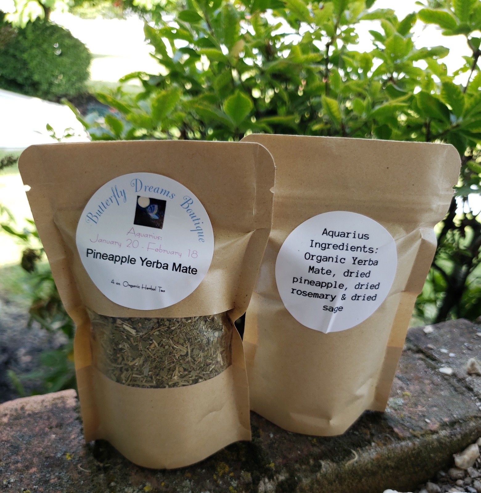 All Natural 4 oz Zodiac Astrology sign Herbal & Dried Fruit Tea Blends