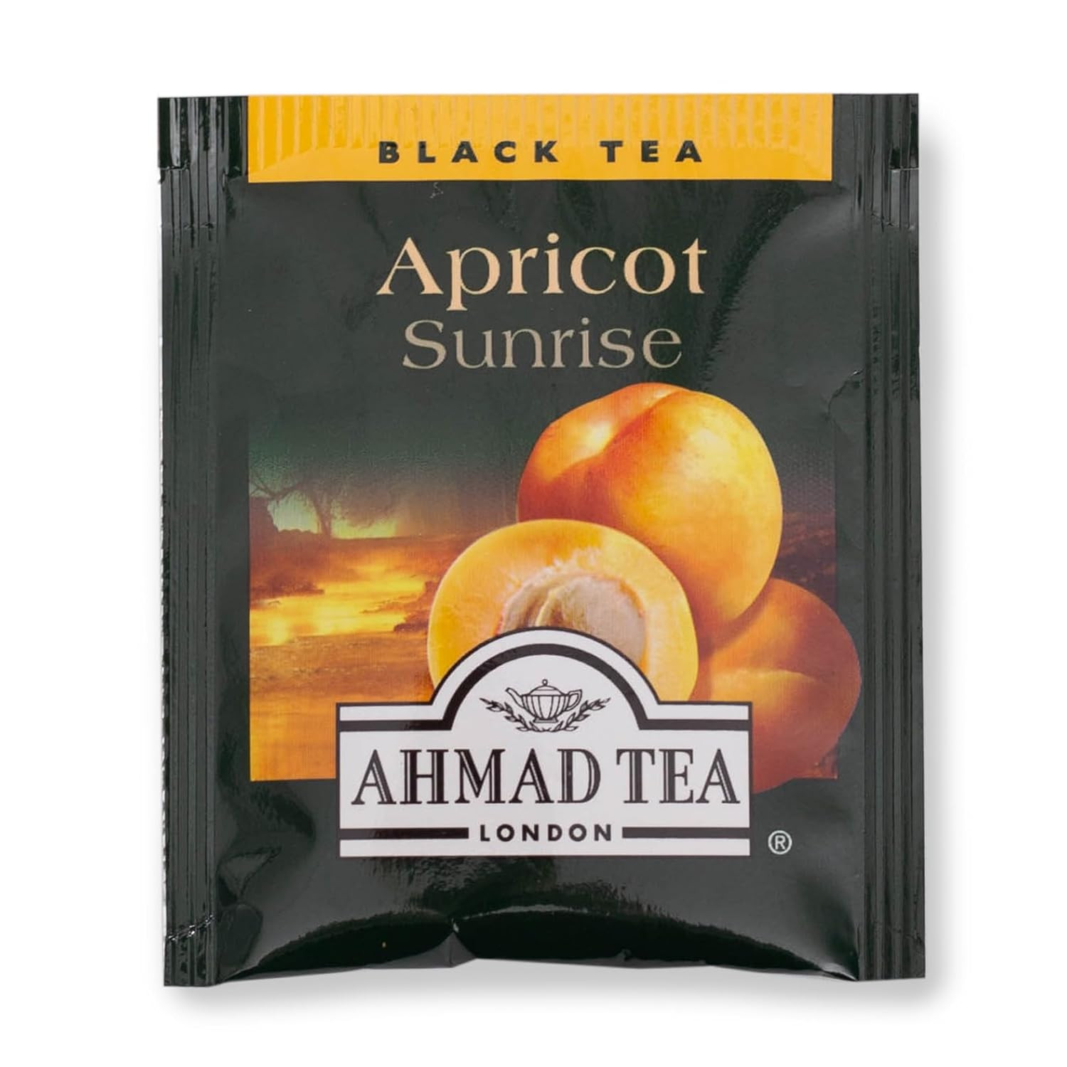 Ahmad Tea Apricot Sunrise Black Tea Bags 20 Count Fruity Flavor Antioxidant