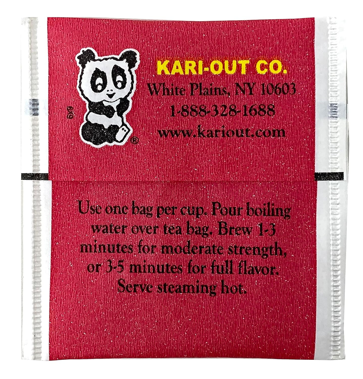 Kari Out Chinese Restaurant Tea Individually Wrapped Oolong Tea Bags, Chinese Te