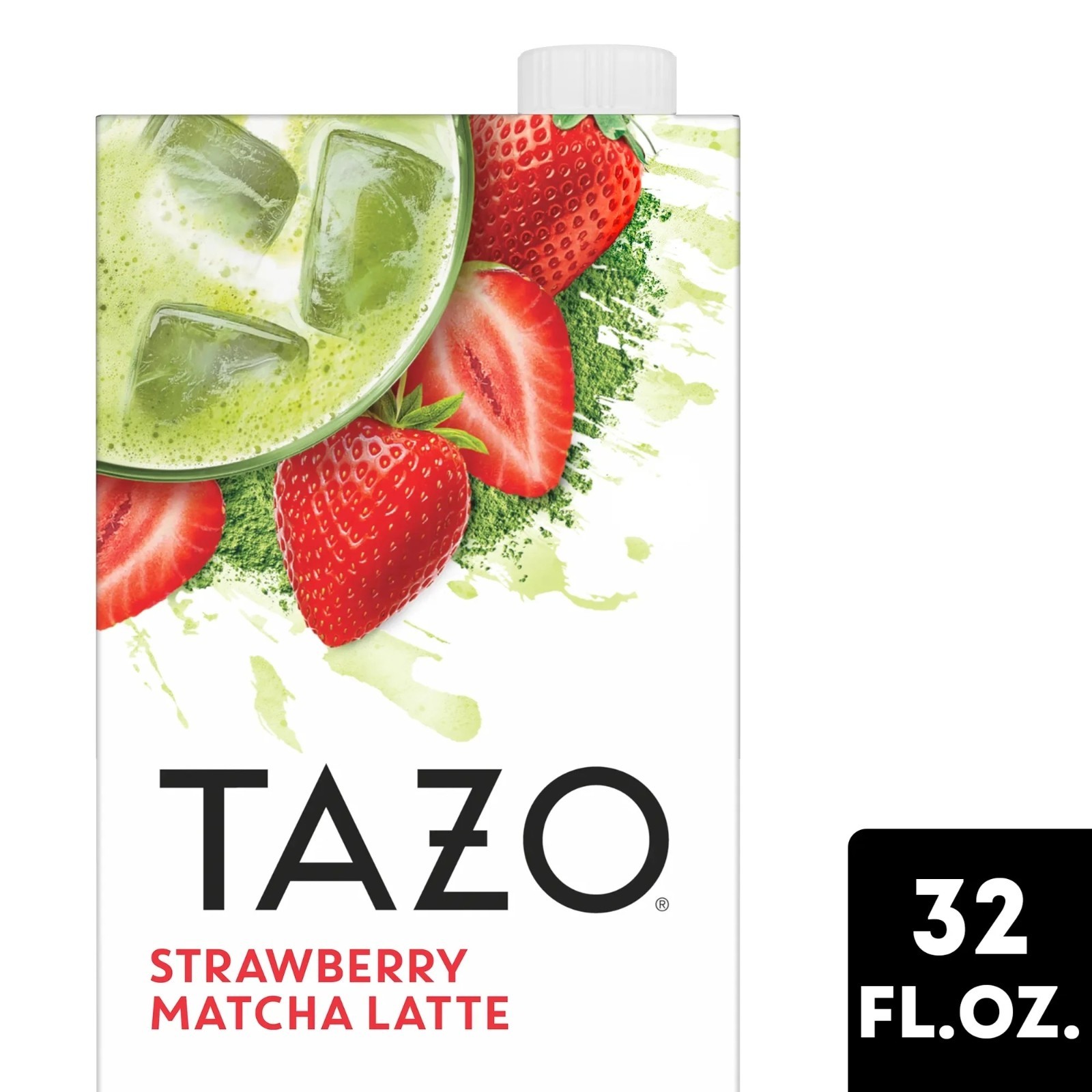 Tazo Green Tea Strawberry Matcha Latte Concentrate 2-32oz Caffeine Iced Hot 2027