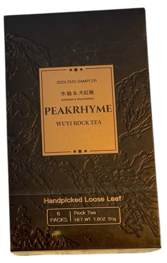 PeakRhyme Handpicked Wuyi Rock Tea – 2024 Duo Sampler Pack – 6 Loose Leaf Packs