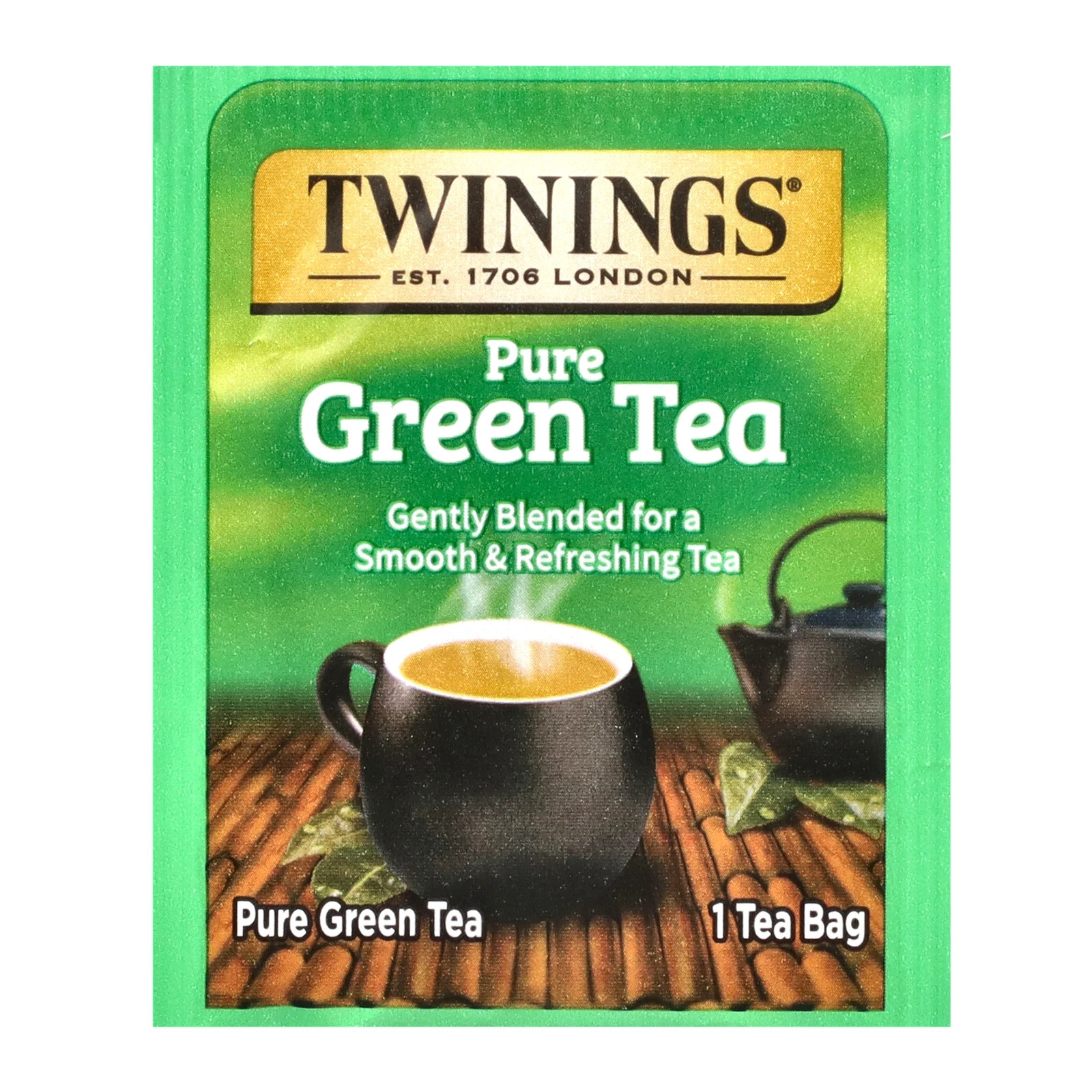 Pure Green Tea, 50 Tea Bags, 3.53 oz (100 g)