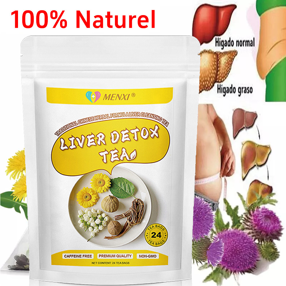24 Bags Liver Cleanse & Detox Support Liver Detox Tea Herbal Kidney and Pancrea