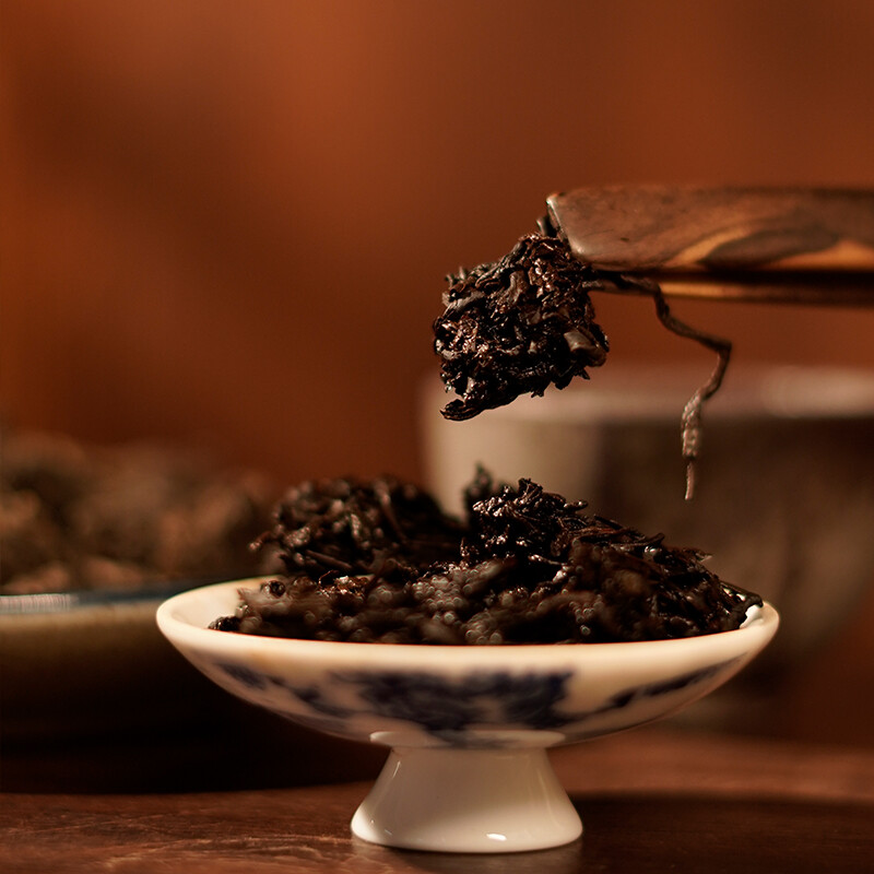 Guangxi Hei Cha Aged Liu Pao Liu Bao Lao Cha Tou Golden Bud Nugget Dark Tea 500g