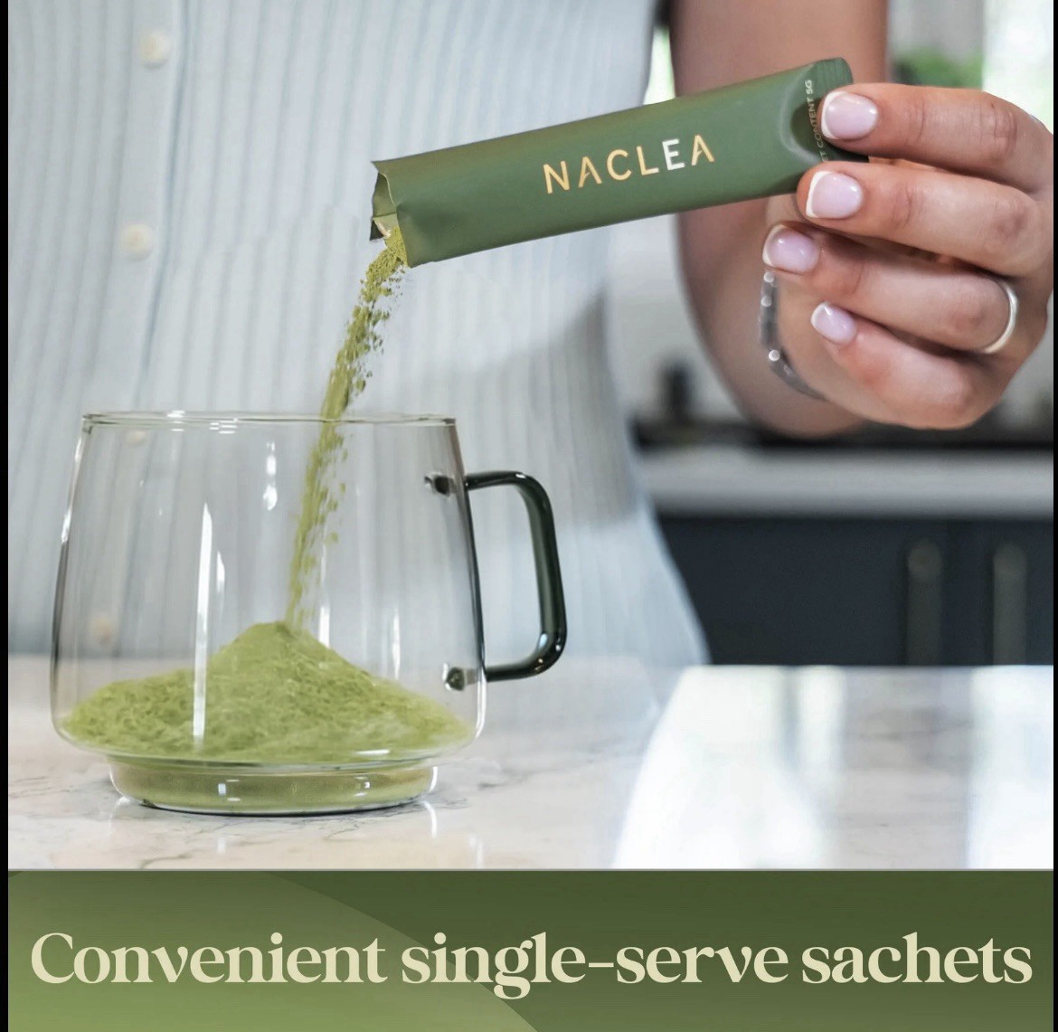 Naclea Mushroom Matcha Drink Mix Powder Sugar Free Japanese Ceremonial Green Tea