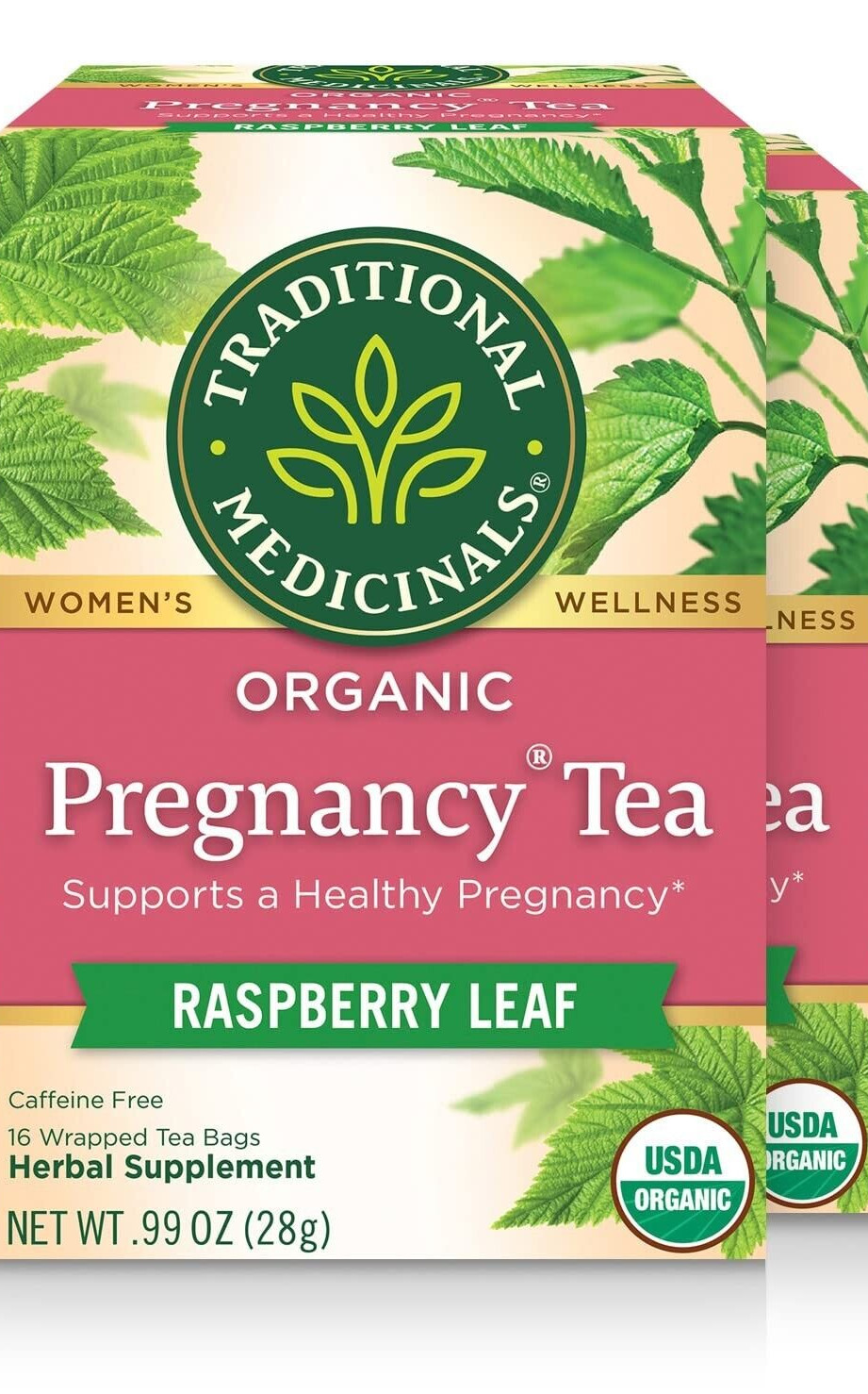 Lot NIB 32ct Bag Traditional Medicinals Organic Caffeine Free Pregnancy Tea Ship