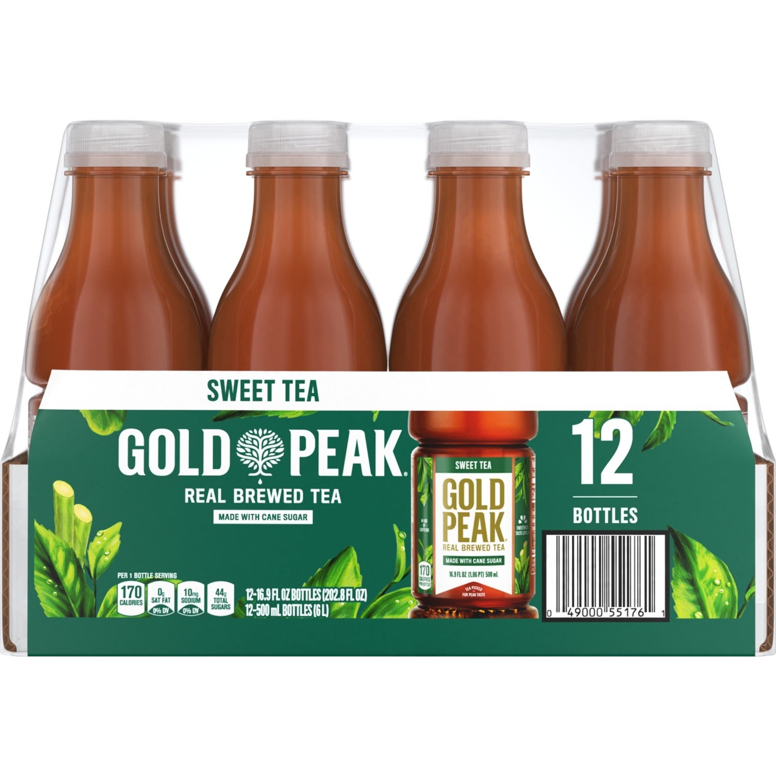 Gold Peak Iced Tea, Sweet Tea Bottles, 16.9 fl oz, 12 Pack