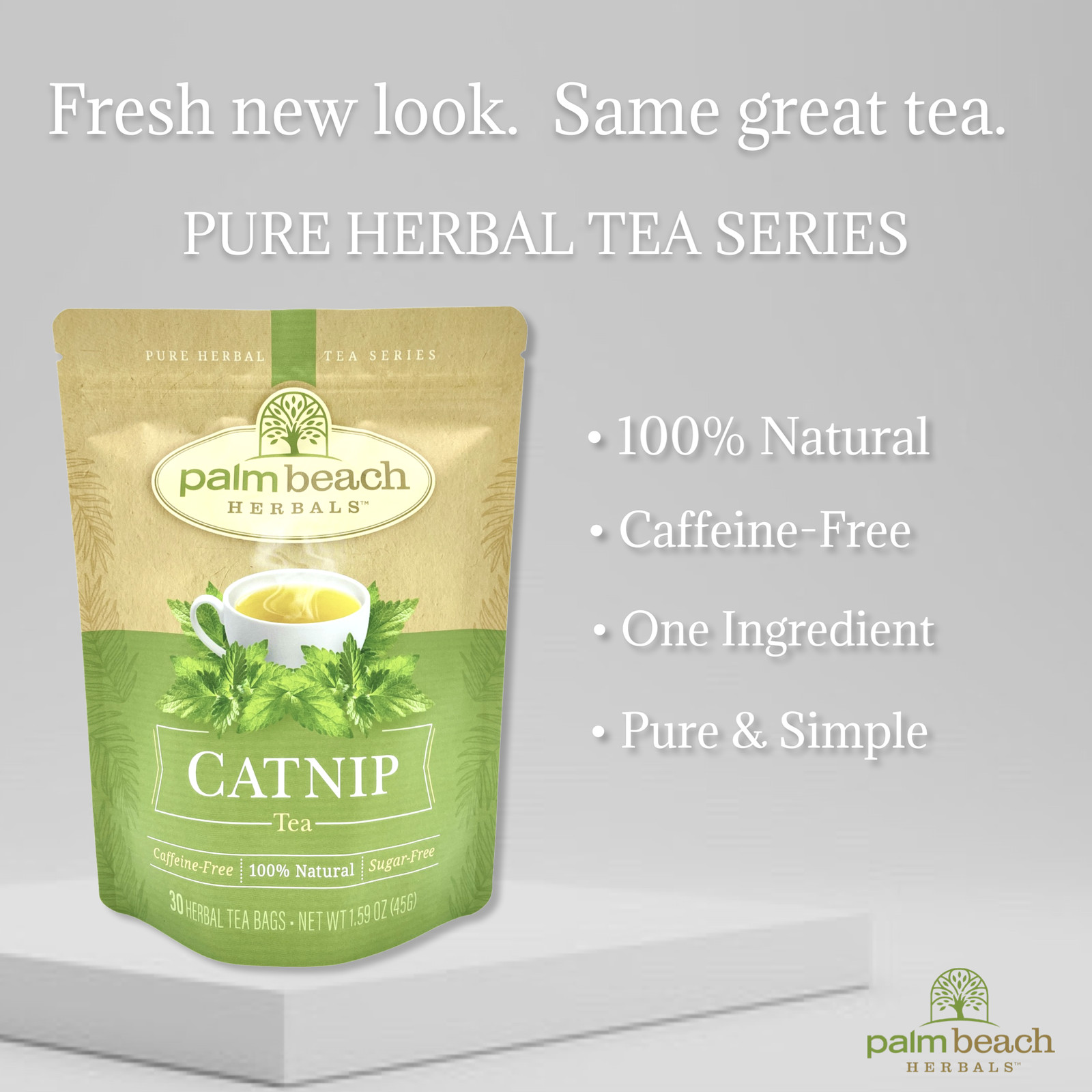 Catnip Tea by Palm Beach Herbals | 30ct, Caffeine-Free