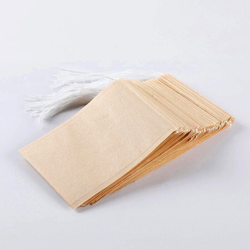 500 Pcs Unbleached Tea Bag Coffee Filter Food Grade Biodegradable Paper