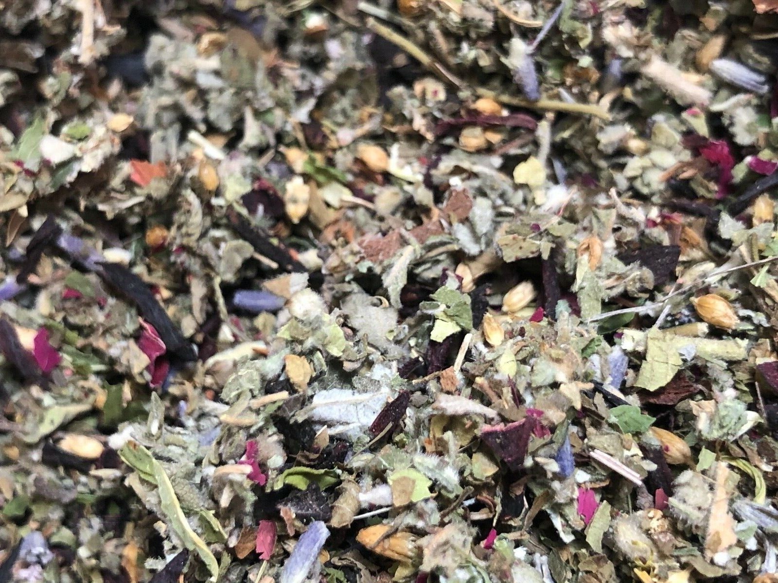 Rose Yarrow Skullcap Hibiscus Lavender Raspberry Damiana Skullcap Mint No.48 Mix