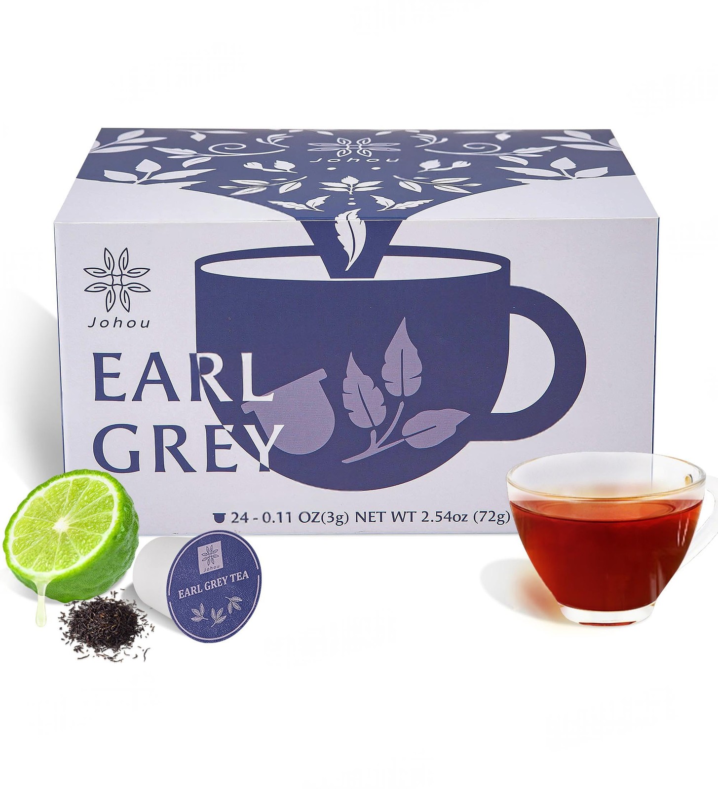 Earl Grey Tea Pods Compatible with All K-Cup Brewers & Keurig 2.0 24 pods