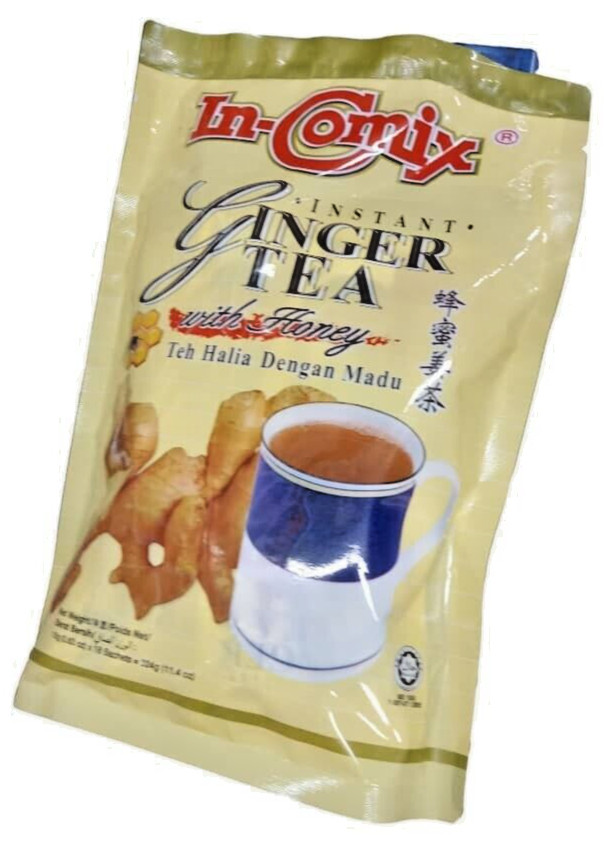 In-comix Instant GINGER TEA with Honey ( 18 tea bags )