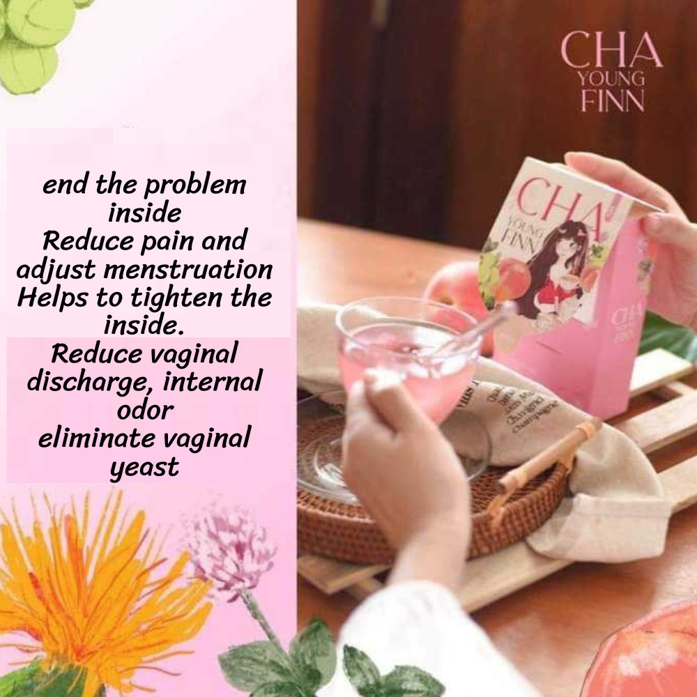Cha Young Finn For Lady 1 Box Contains 10 Sachets 15g, Infusion Tea, X4 Pink Box