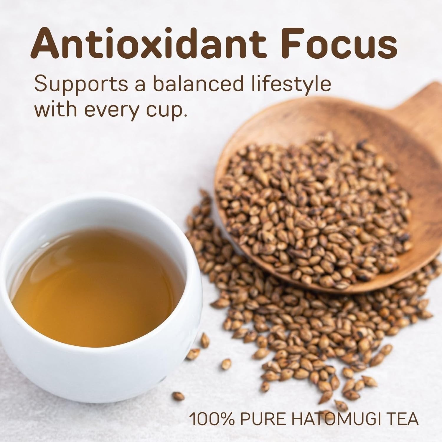 Natural Roasted Hatomugi Herbal Tea – Japanese Grain Tea for Digestive & Daily W