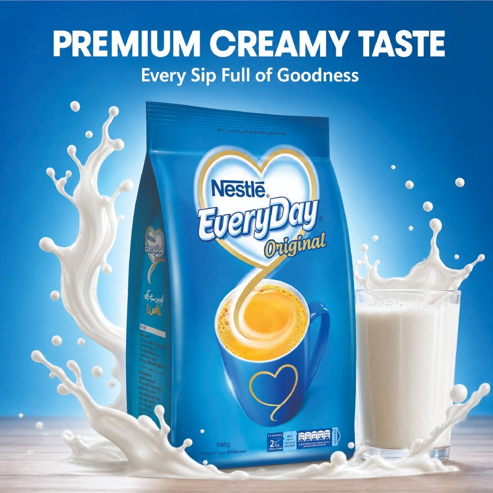 Nestle Everyday Tea Whitener Powder 850g Original Khaas Taste Milk Tea Pouch