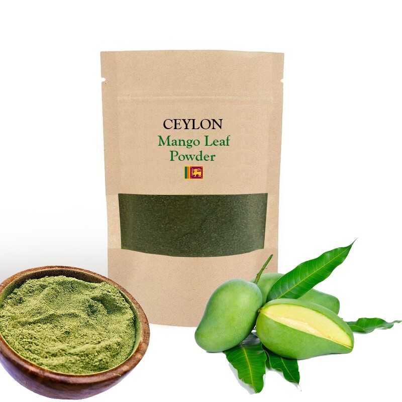 ORGANIC 100% DRIED MANGO LEAF POWDER Ceylon homemade herbal tea 40g