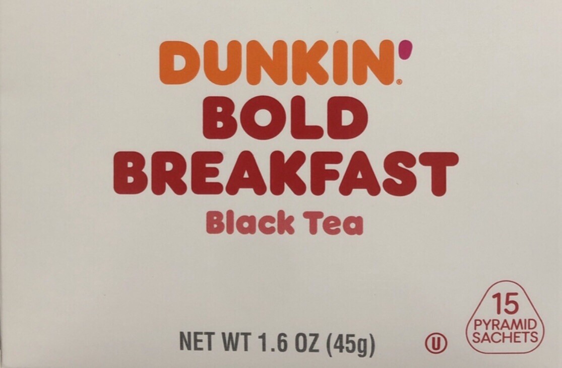 2 Box Dunkin Bold Breakfast Black Tea. 30 Tea Bags. NW 1.6 OZ EA