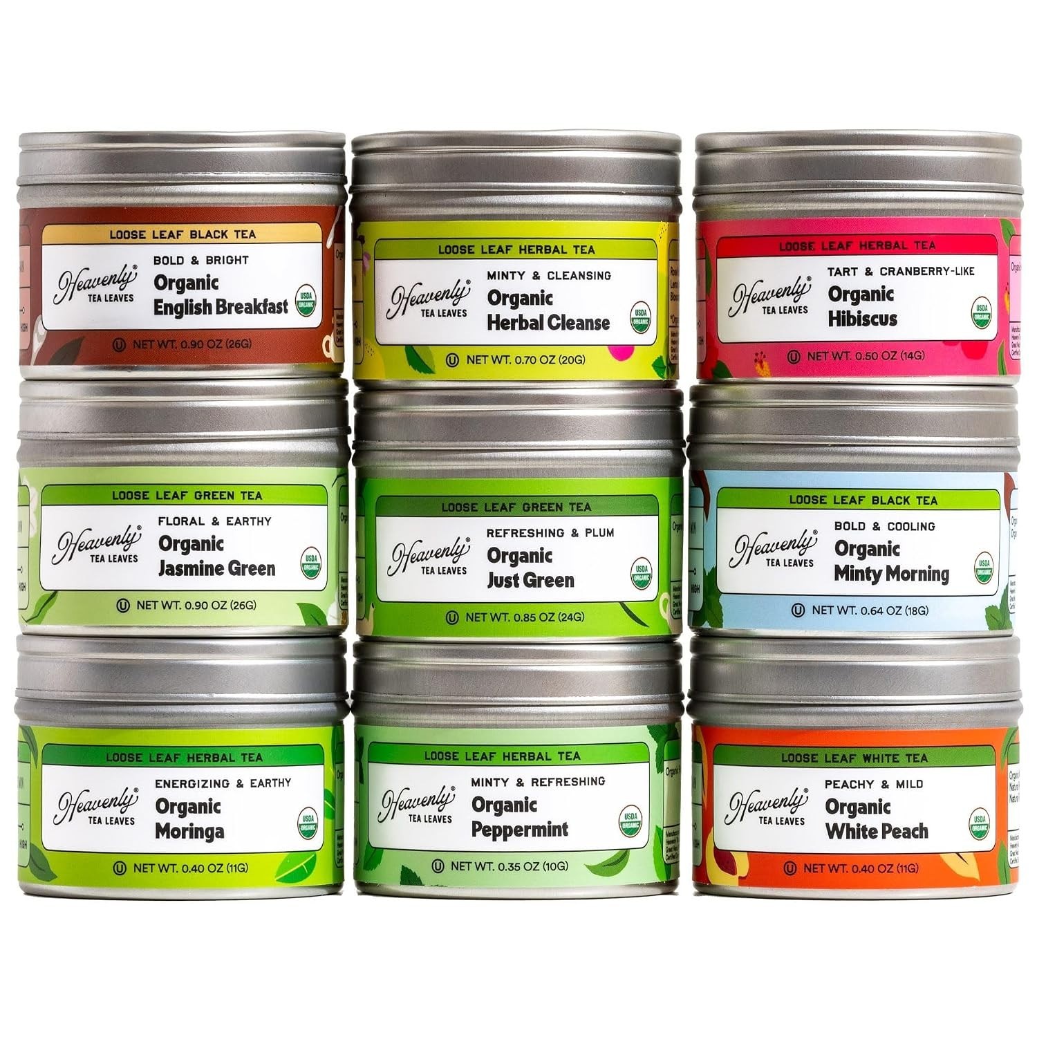 Organic Loose Leaf Tea Sampler | Variety Pack//
