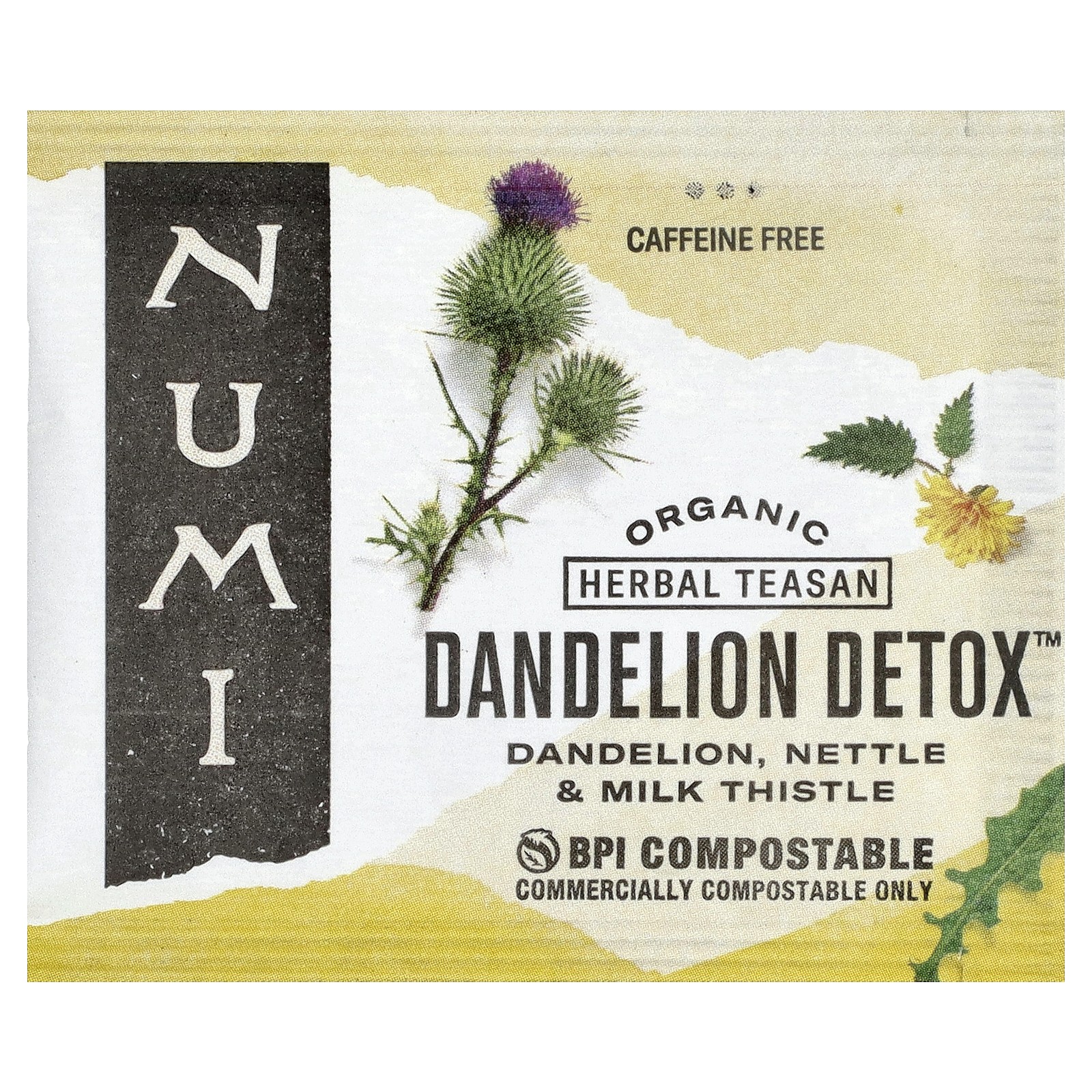 Organic, Dandelion Detox, Caffeine Free, 16 Non-GMO Tea Bags, 1.13 oz (32 g)
